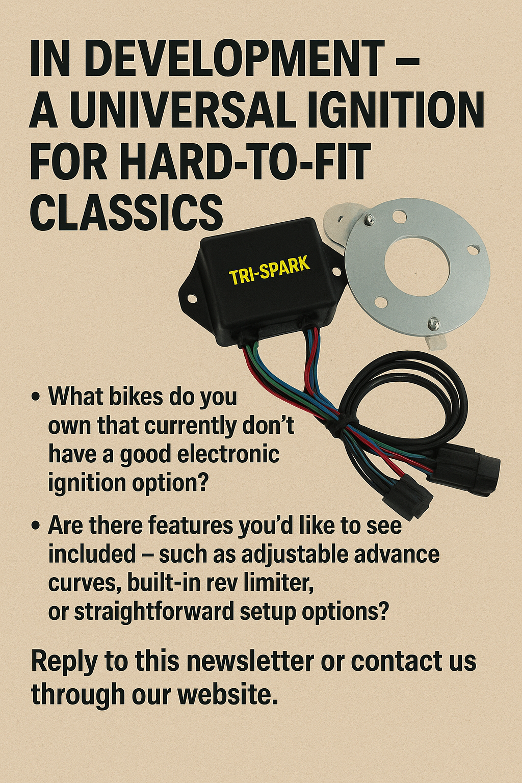 In Development – A Universal Ignition for Hard-to-Fit Classics